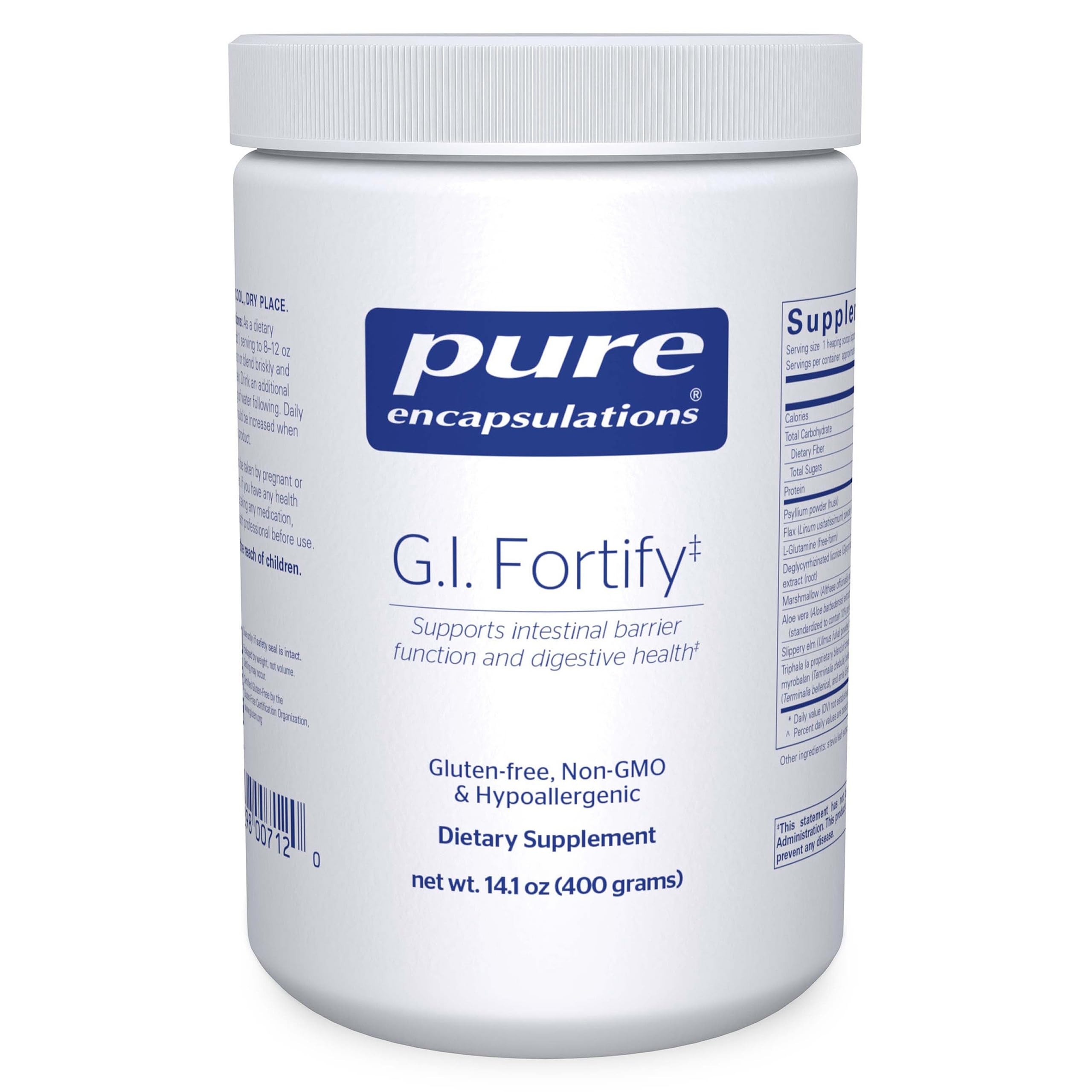 Pure Encapsulations G.I. Fortify Dietary Fibre Supplement front view