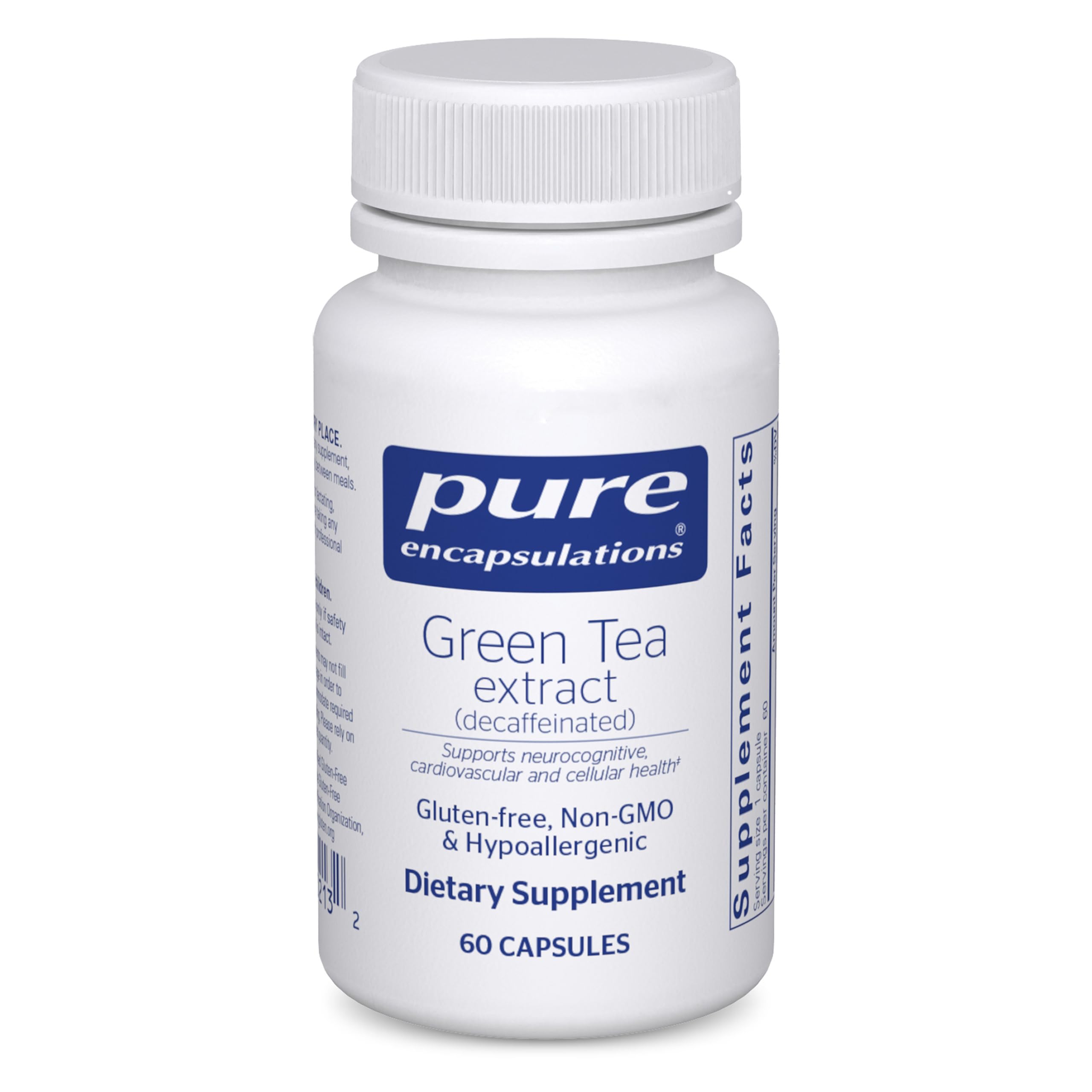 Pure Encapsulations Green Tea Extract 100mg front view