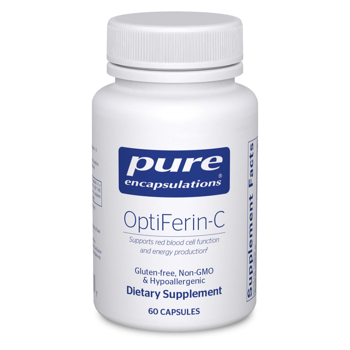 Pure Encapsulations Iron Supplement 90 capsules front view