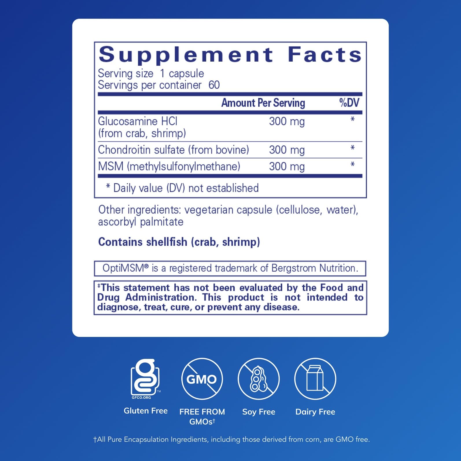 Pure Encapsulations Joint Health Supplement capsule close-up