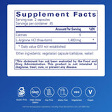 Pure Encapsulations L-Arginine 1400mg capsules side view