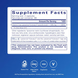 Pure Encapsulations Liposomal Vitamin C 500mg side view of bottle