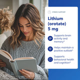 Pure Encapsulations Lithium Orotate Blend 5mg capsules back view