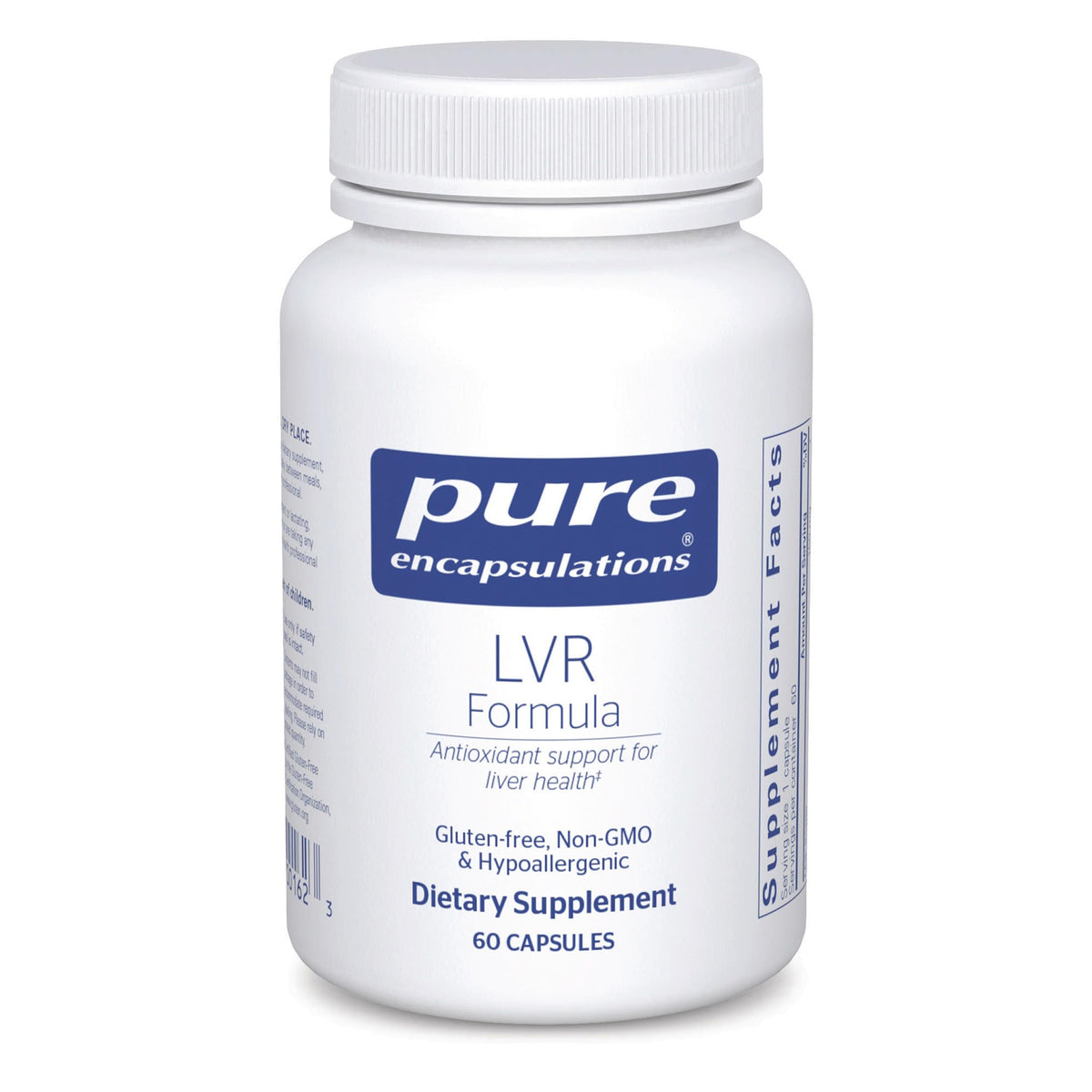 Pure Encapsulations LVR Formula Liver Support Supplement front view