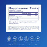 Pure Encapsulations Magnesium Glycinate Capsules 120mg back view