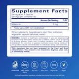 Pure Encapsulations Melatonin 3 mg 60 Capsules back view
