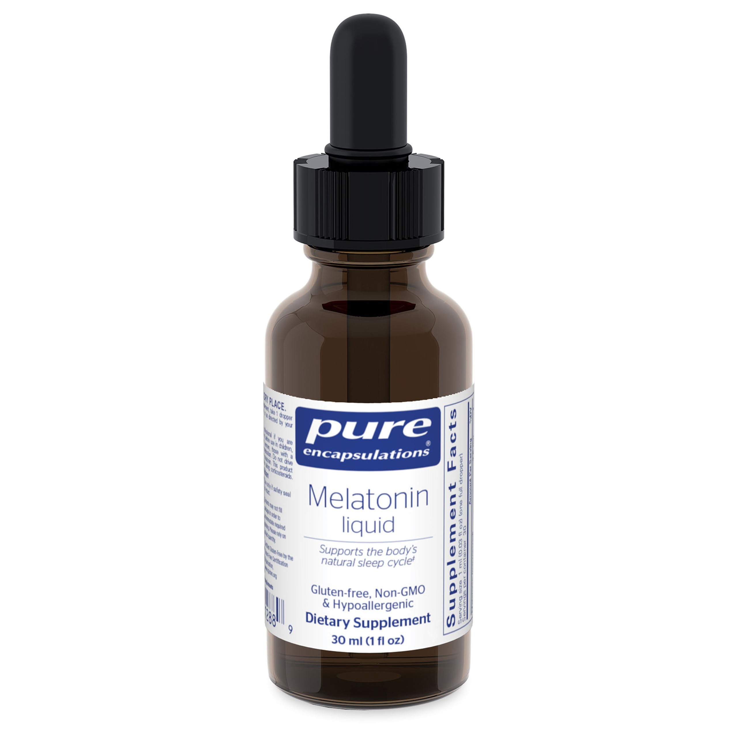 Pure Encapsulations Melatonin Liquid 2.5mg front view