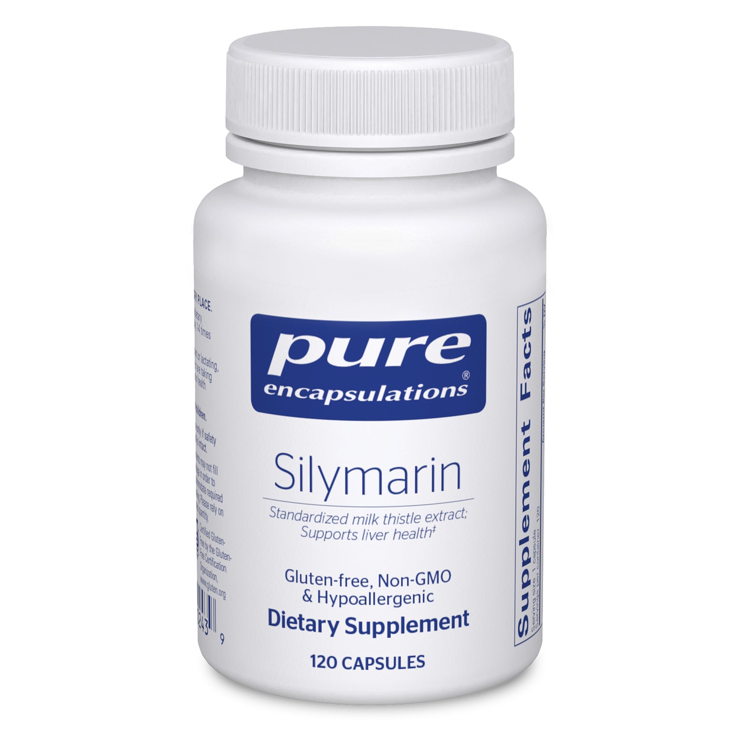 Pure Encapsulations Milk Thistle 250mg supplement front view