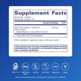 Pure Encapsulations Milk Thistle 250mg supplement side view