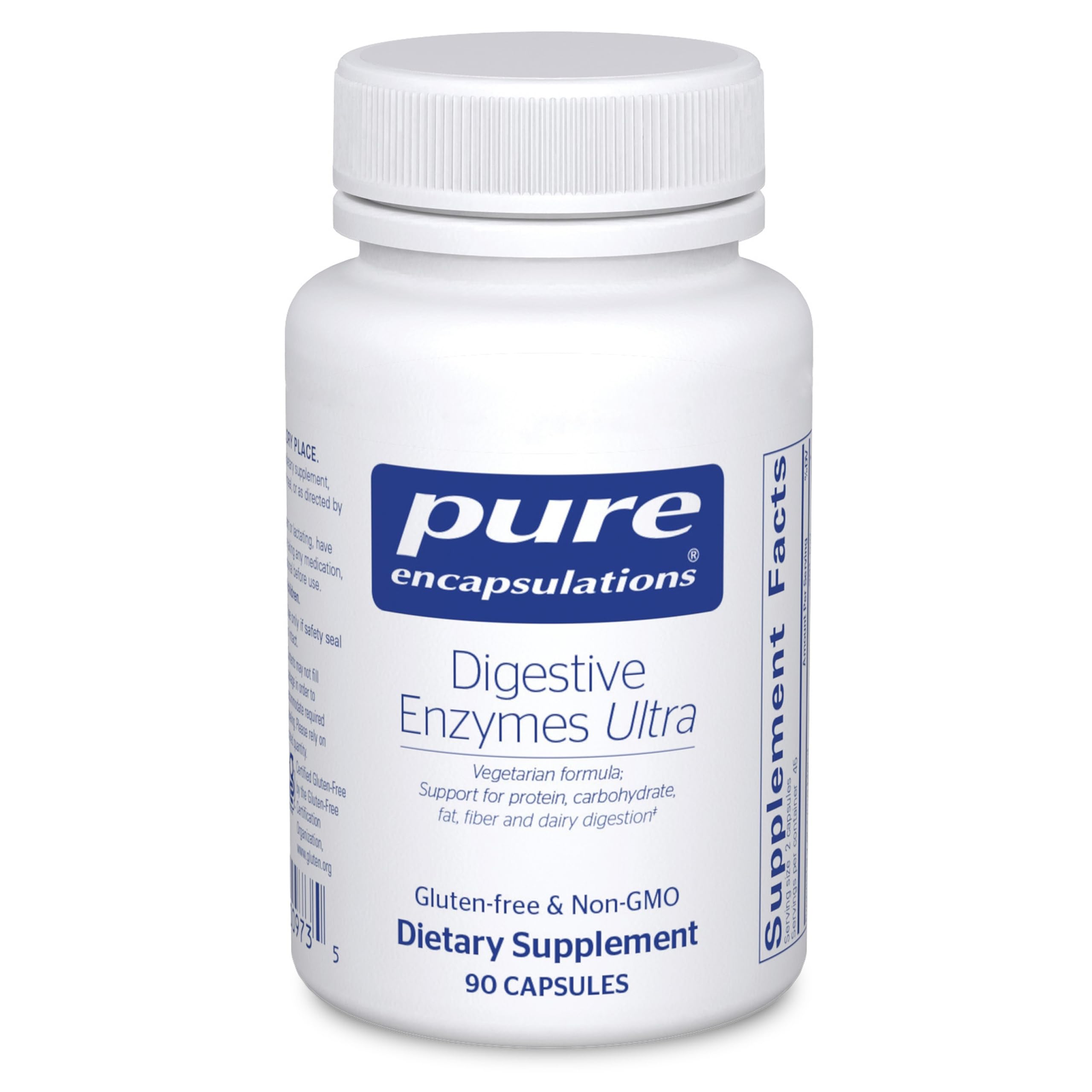 Pure Encapsulations Multi-Enzymes 391mg vegetarian capsules front view