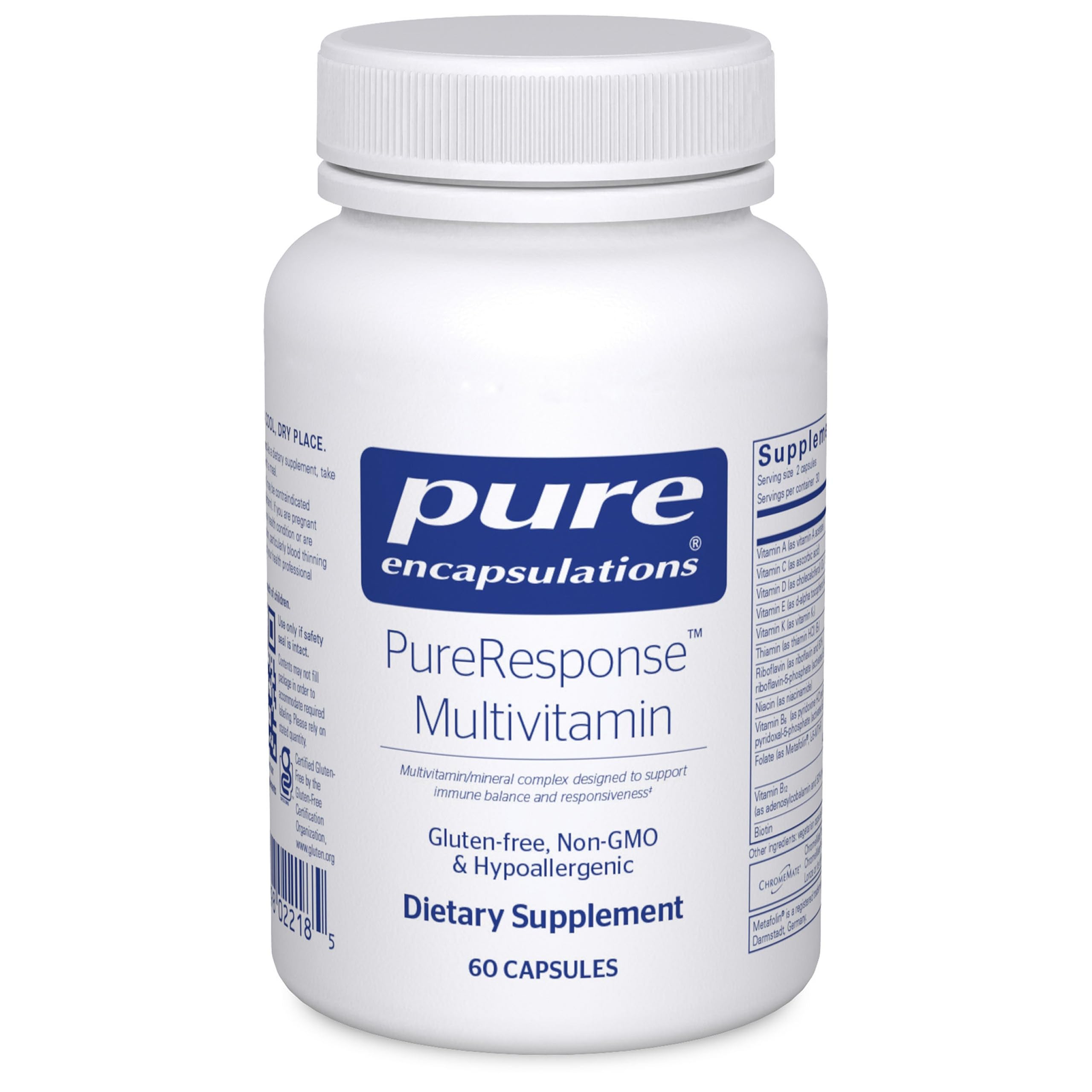 Pure Encapsulations Multivitamin 60 Capsules front view