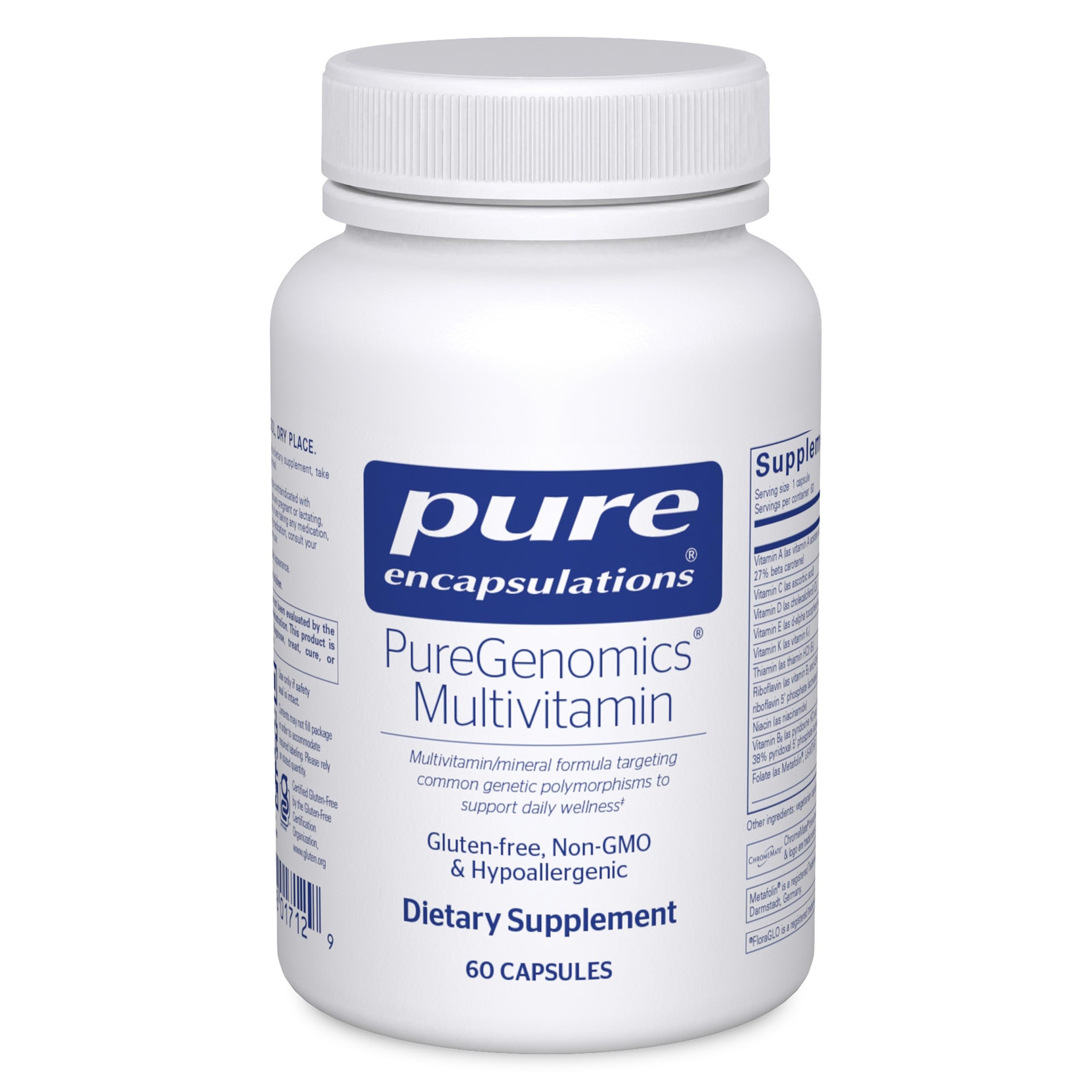 Pure Encapsulations Multivitamin Complex 60 Capsules front view