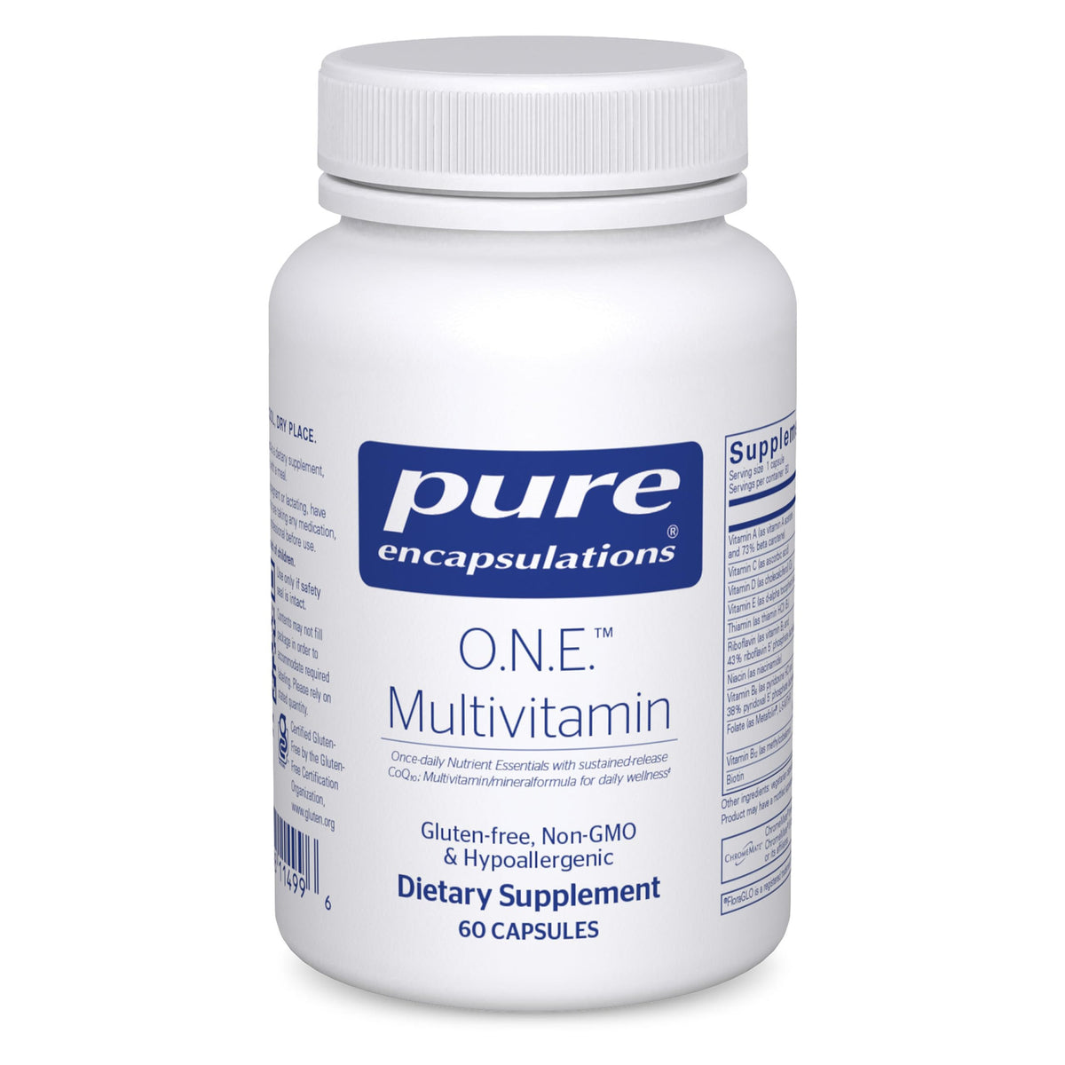Pure Encapsulations O.N.E. Multivitamin 30 capsules front view