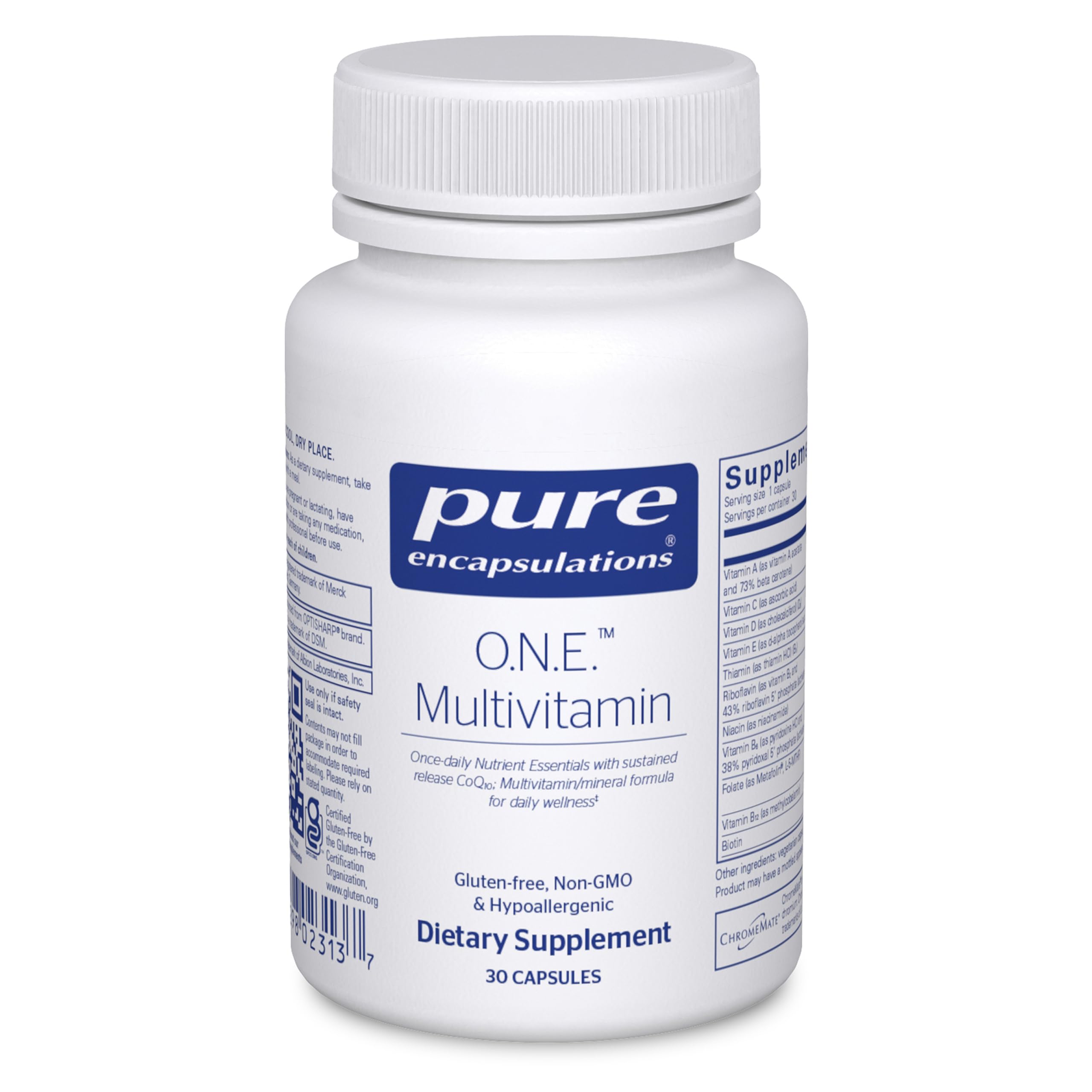 Pure Encapsulations O.N.E. Multivitamin front view of packaging
