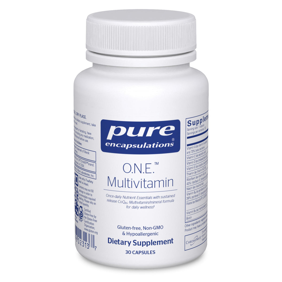 Pure Encapsulations O.N.E. Multivitamin front view of packaging