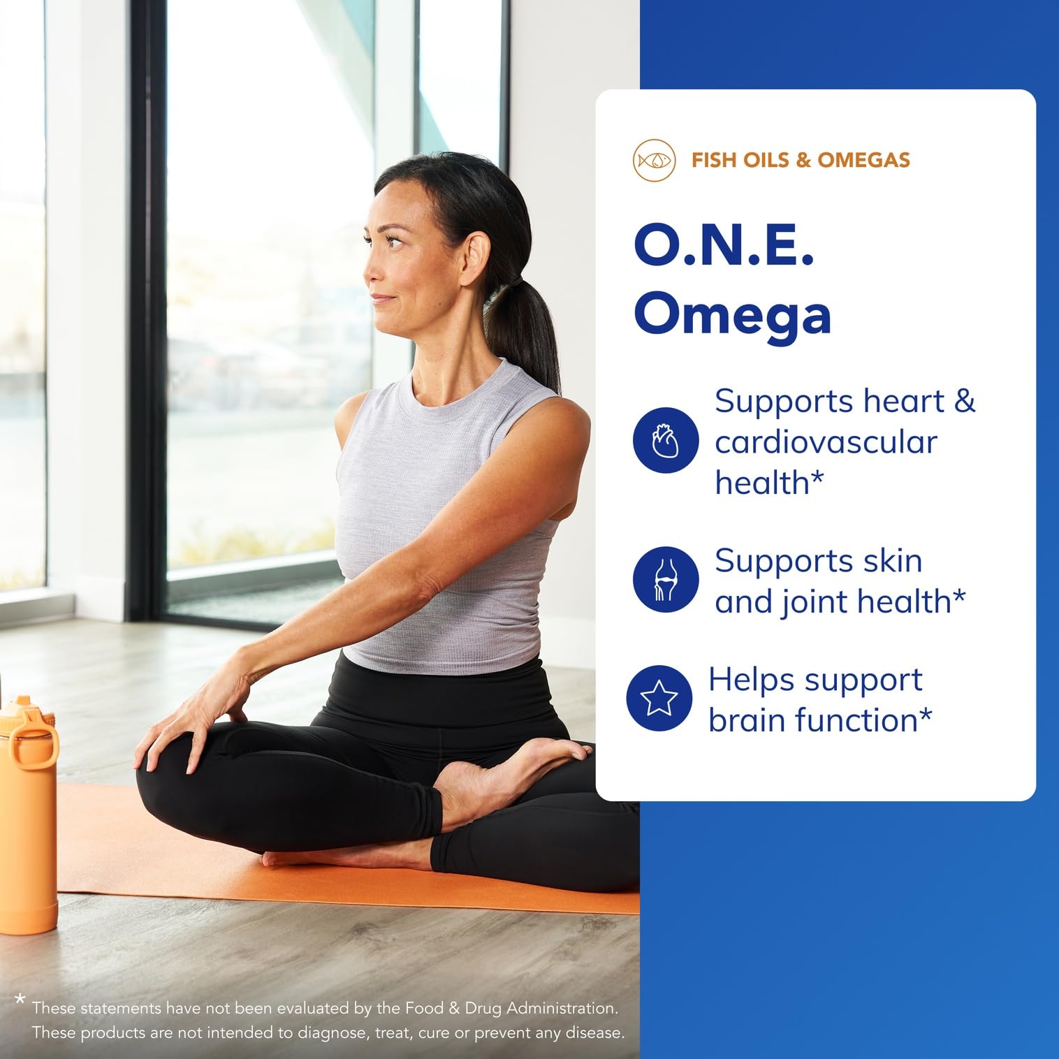 Pure Encapsulations O.N.E. Omega Fish Oil 1000mg softgel bottle with label