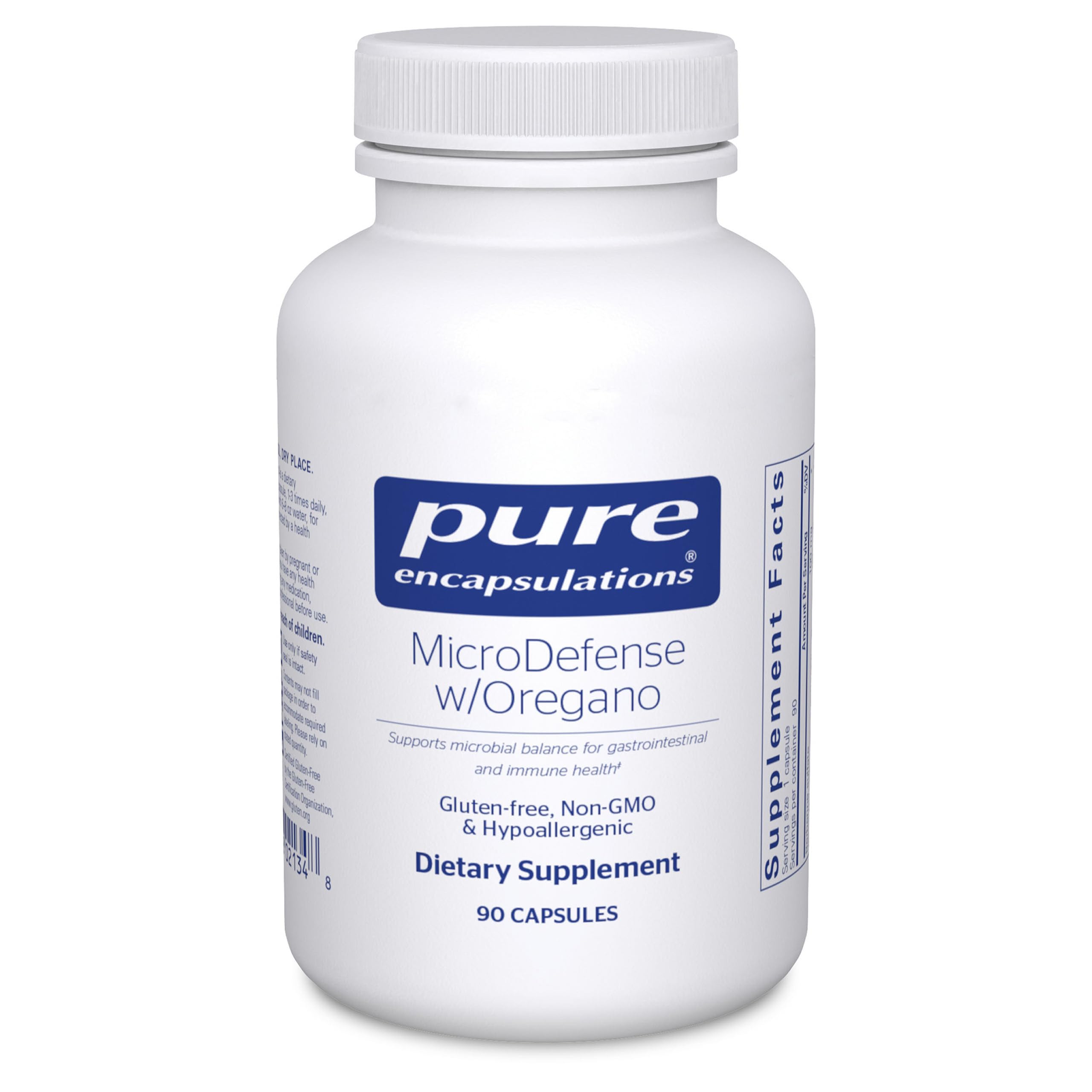 Pure Encapsulations Oregano Supplement bottle front view