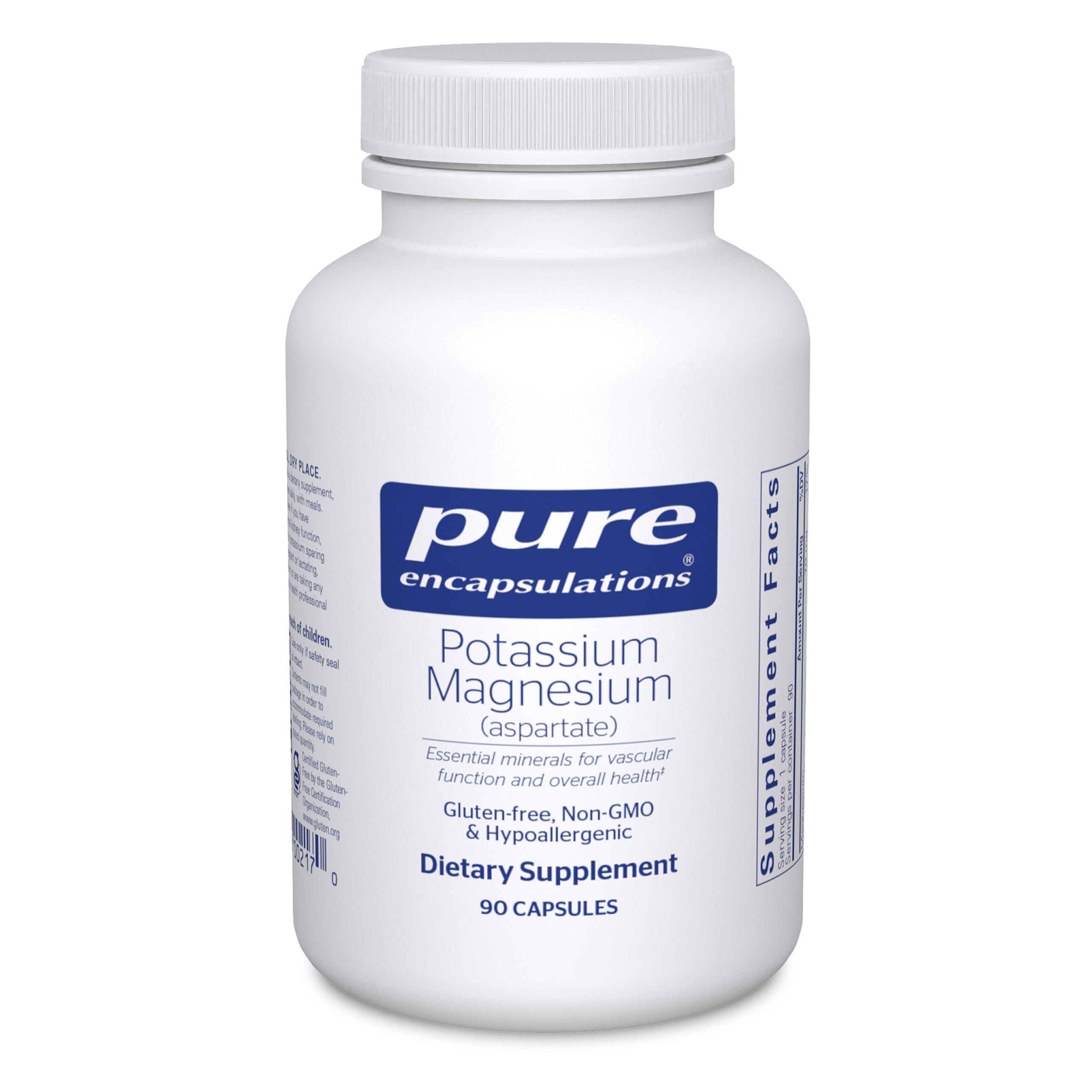 Pure Encapsulations Potassium Magnesium supplement bottle front view