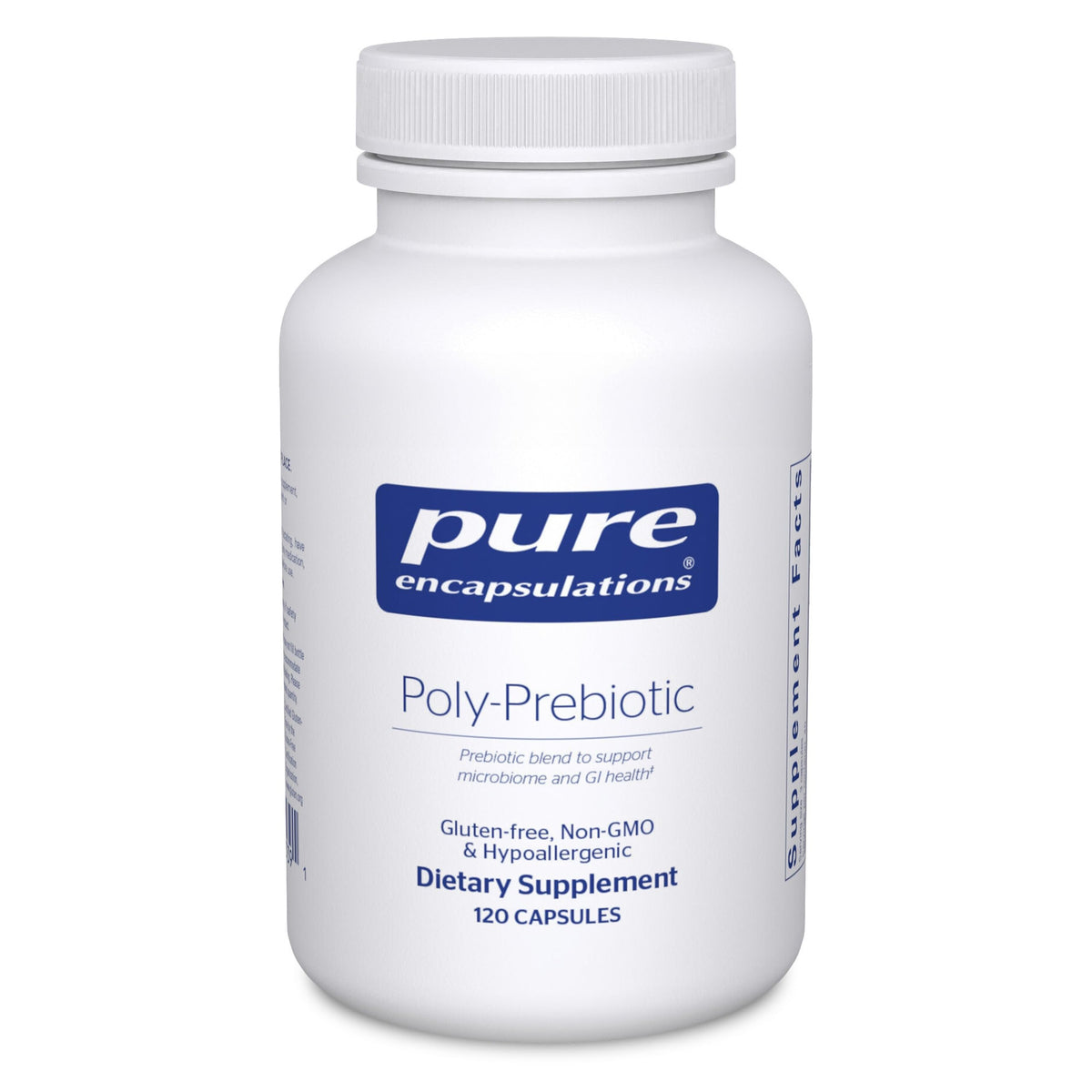 Pure Encapsulations Prebiotic Capsules front view with packaging