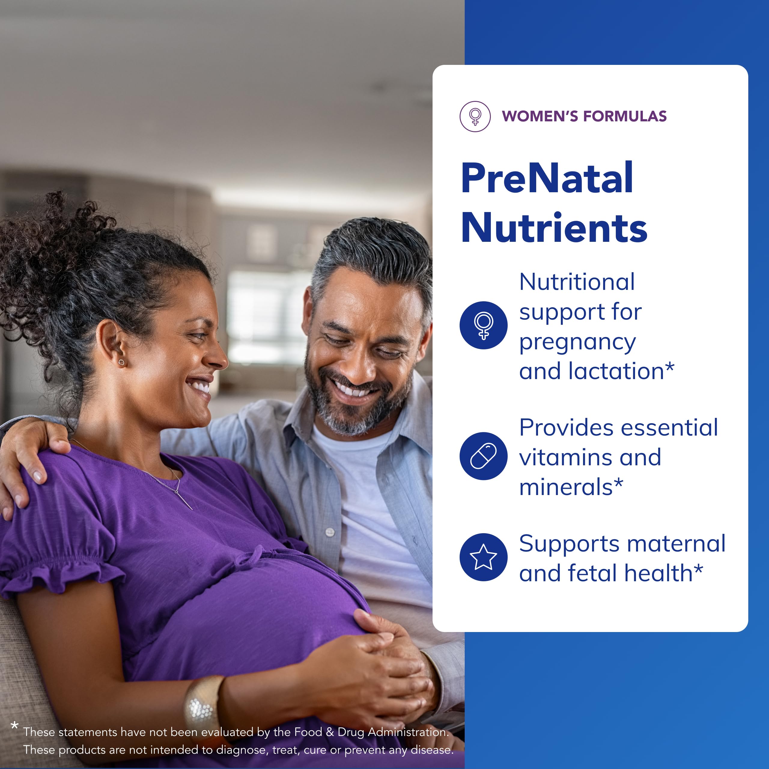 Pure Encapsulations Prenatal Vitamin 60 Capsules back view