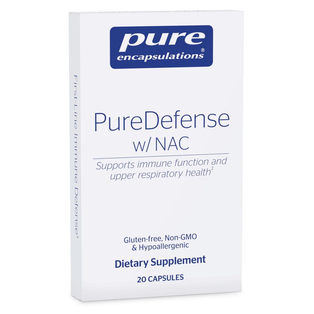 Pure Encapsulations PureDefense NAC 450mg 60 Capsules front view