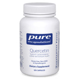 Pure Encapsulations Quercetin 500mg supplement front view with packaging