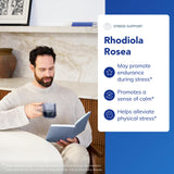 Pure Encapsulations Rhodiola Rosea supplement bottle side view