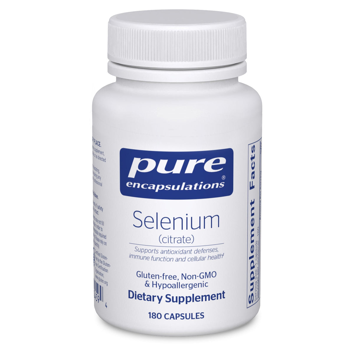 Pure Encapsulations Selenium Citrate 200 mcg capsule front view