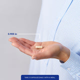 Pure Encapsulations VisionPro Nutrients 68g with a glass of water