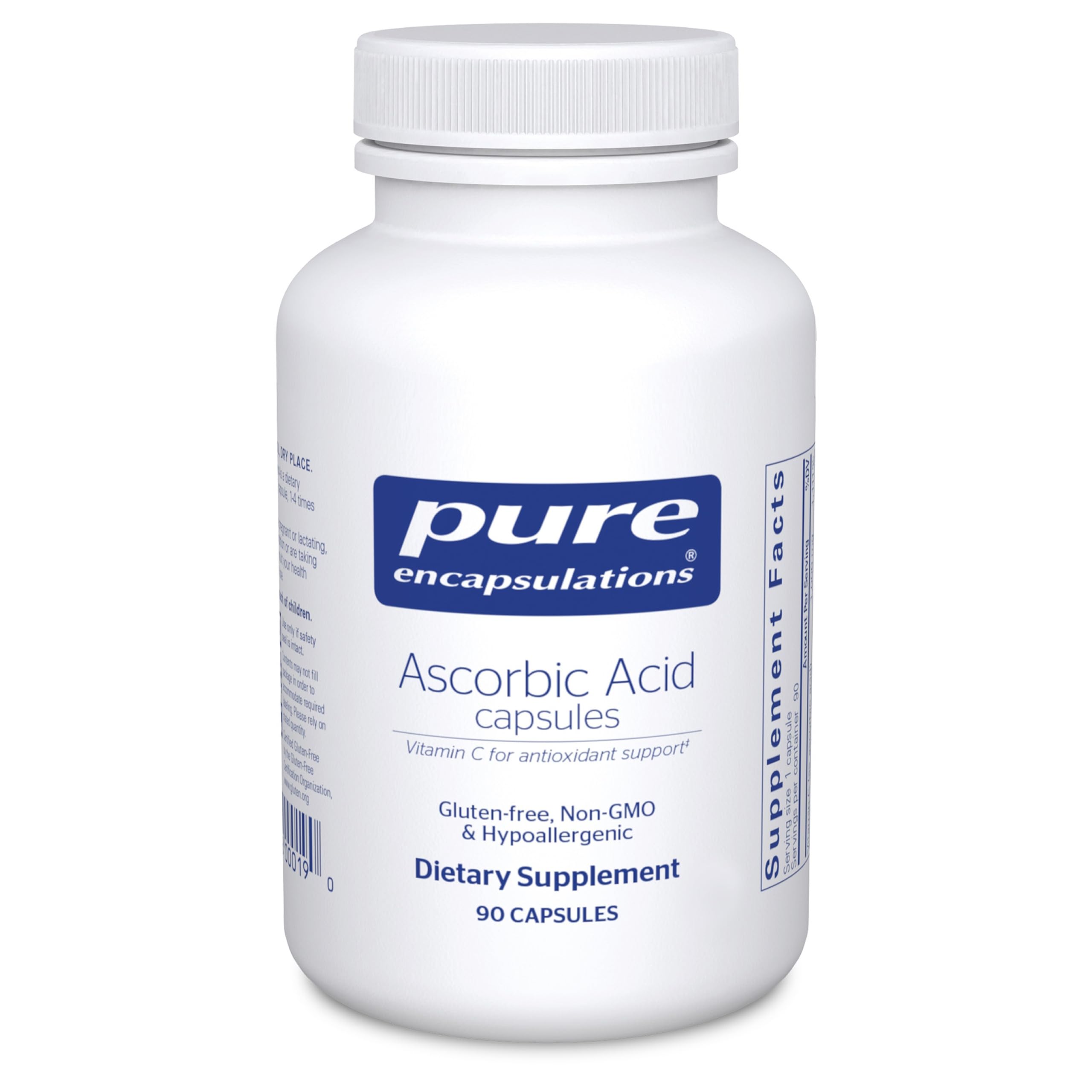 Pure Encapsulations Vitamin C 1000mg capsule bottle front view