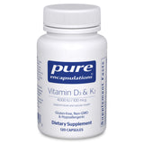 Pure Encapsulations Vitamin D3 & K2 capsules front view