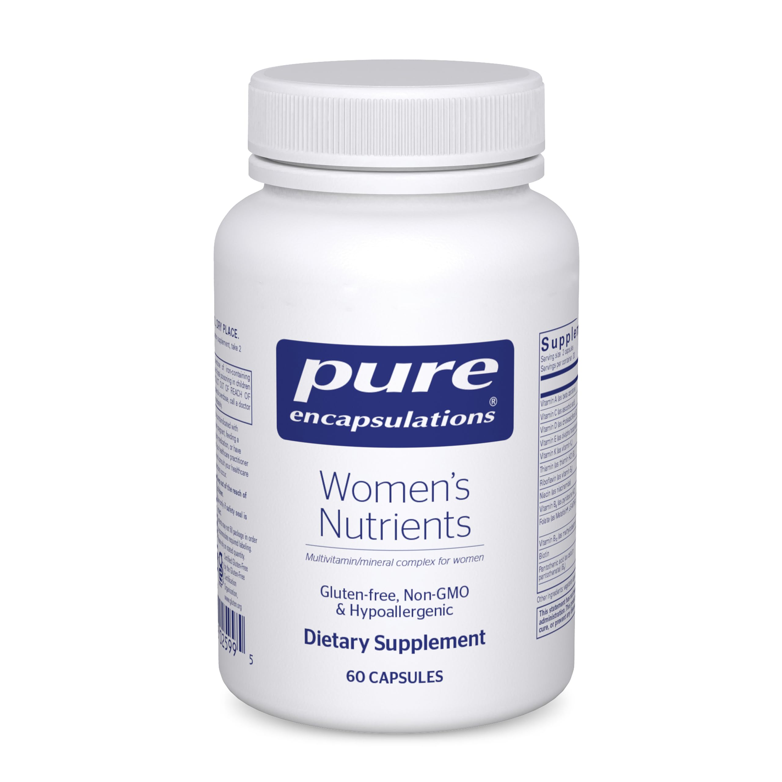 Pure Encapsulations Women's Nutrients 60 Capsules front view