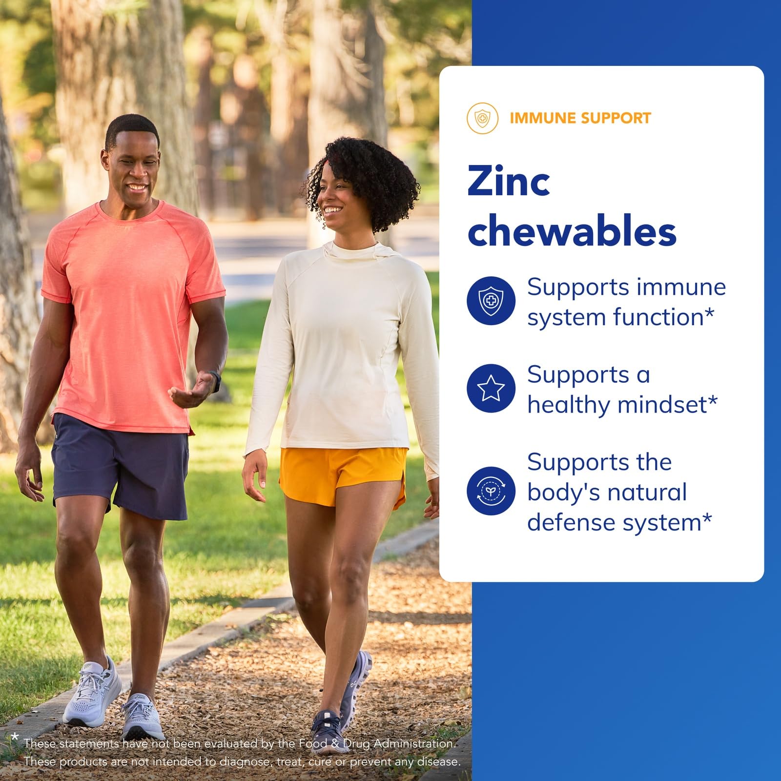 Pure Encapsulations Zinc Chewable Tablets side view showing packaging
