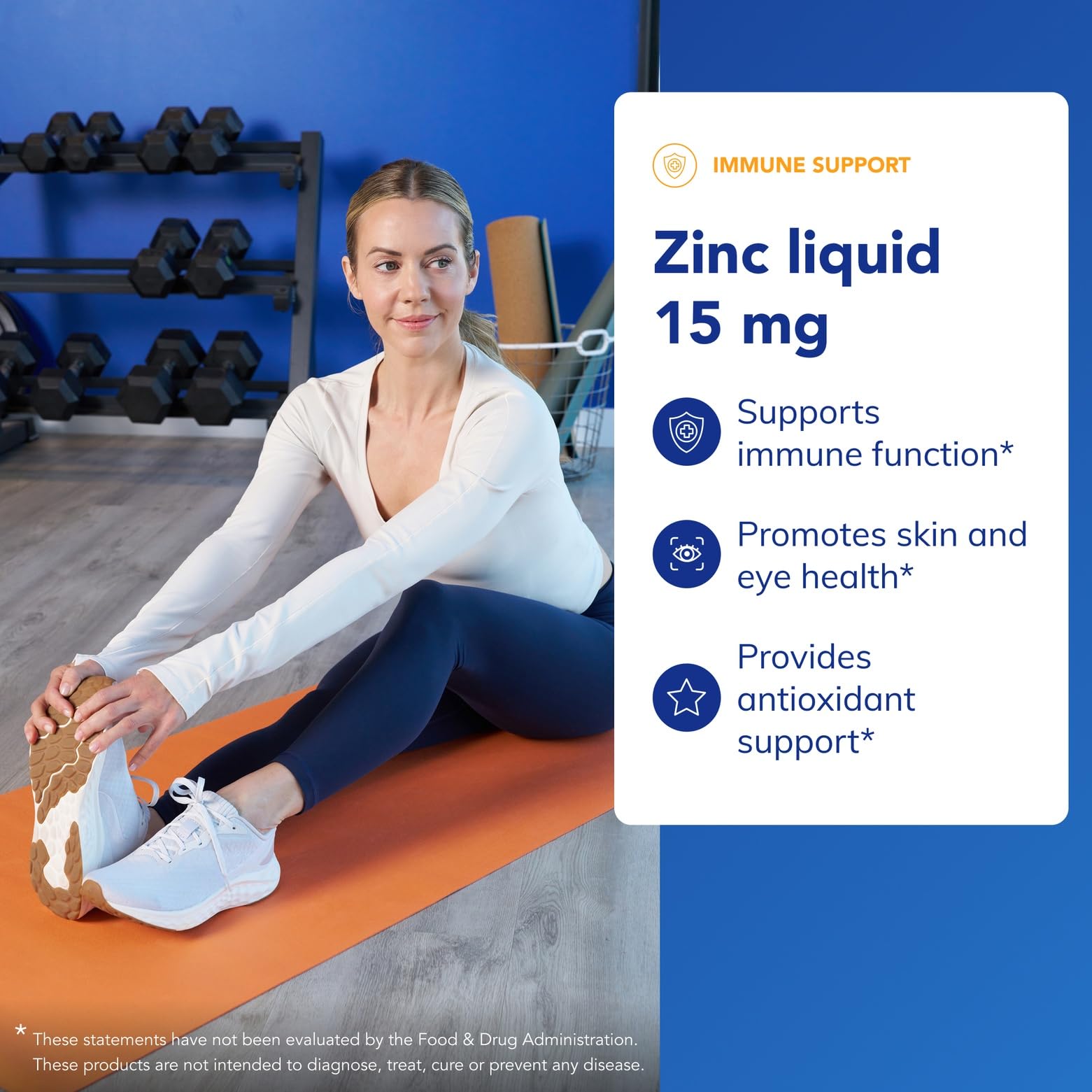 Pure Encapsulations Zinc Liquid Supplement 15mg side view