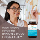 PURE ESSENCE LABS Adrenal Stability 186g on a wooden table