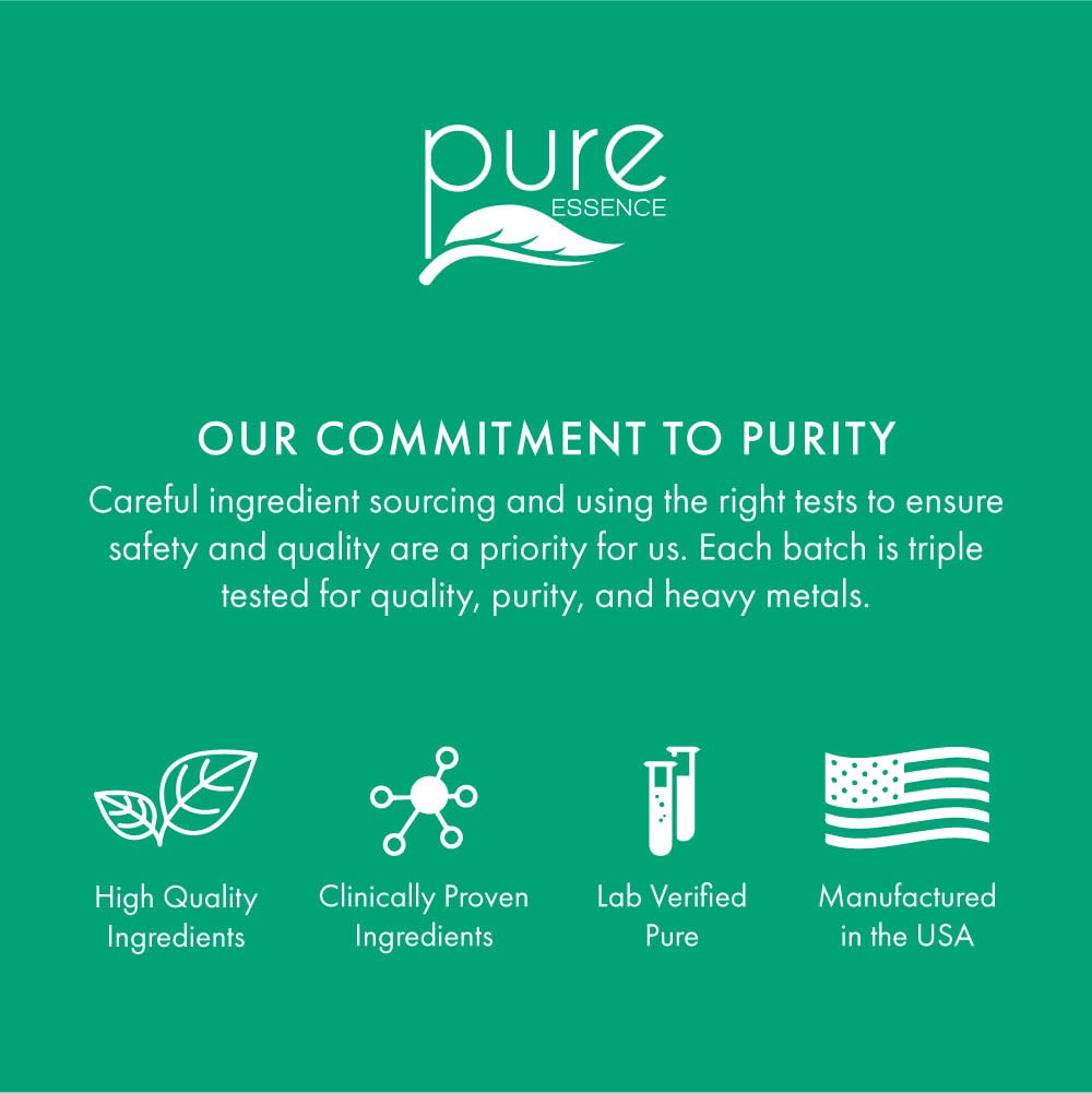 PURE ESSENCE LABS EnergyPlus Herbal Supplement on a wooden table