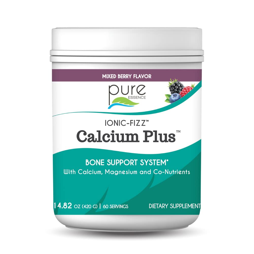 PURE ESSENCE LABS Ionic-Fizz Calcium Plus 490g front view