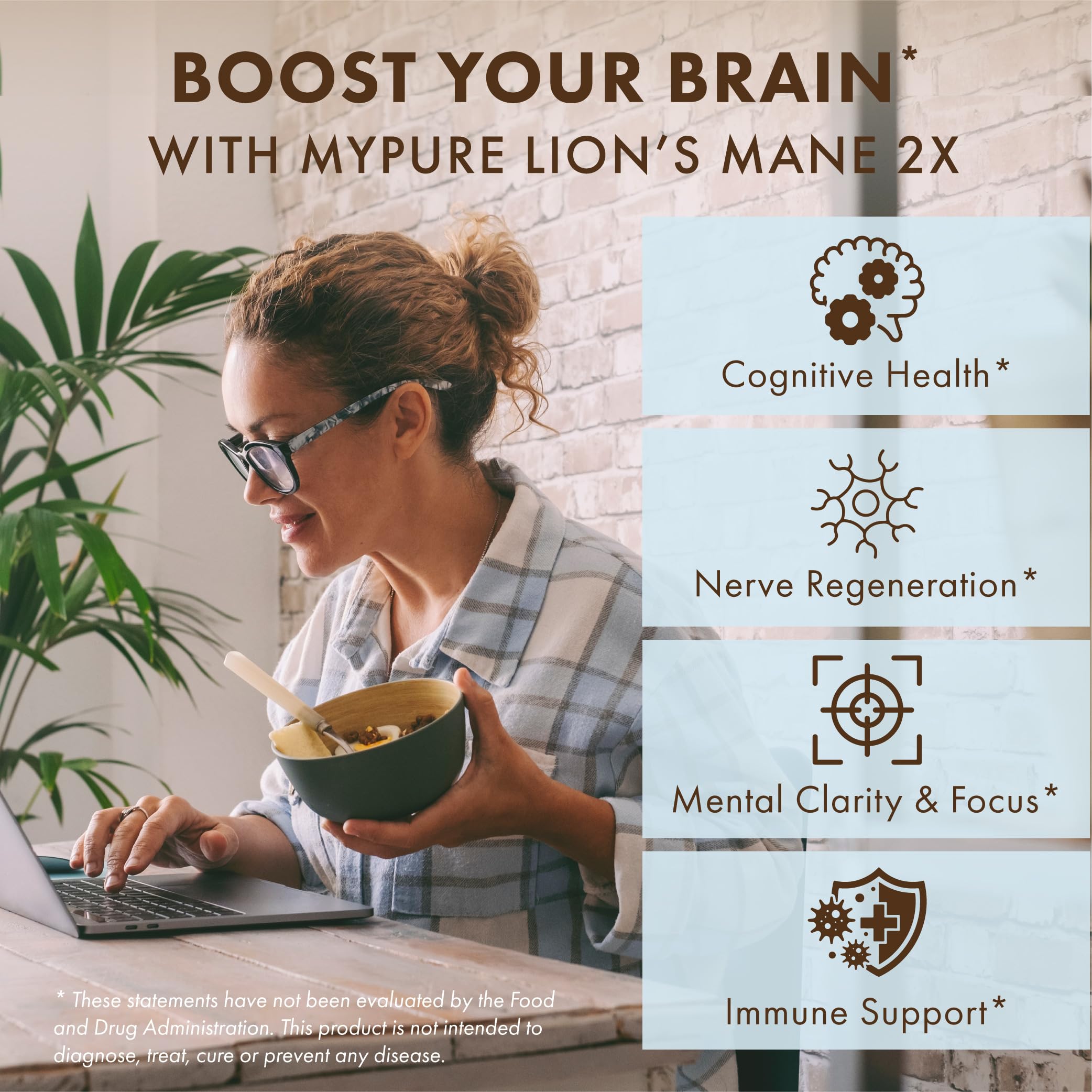 PURE ESSENCE LABS Lion's Mane Mushroom Extract 500mg capsules close-up