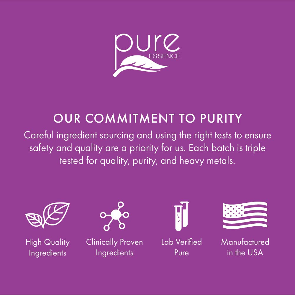 PURE ESSENCE LABS Multi-Enzyme Allergy Support on a wooden table