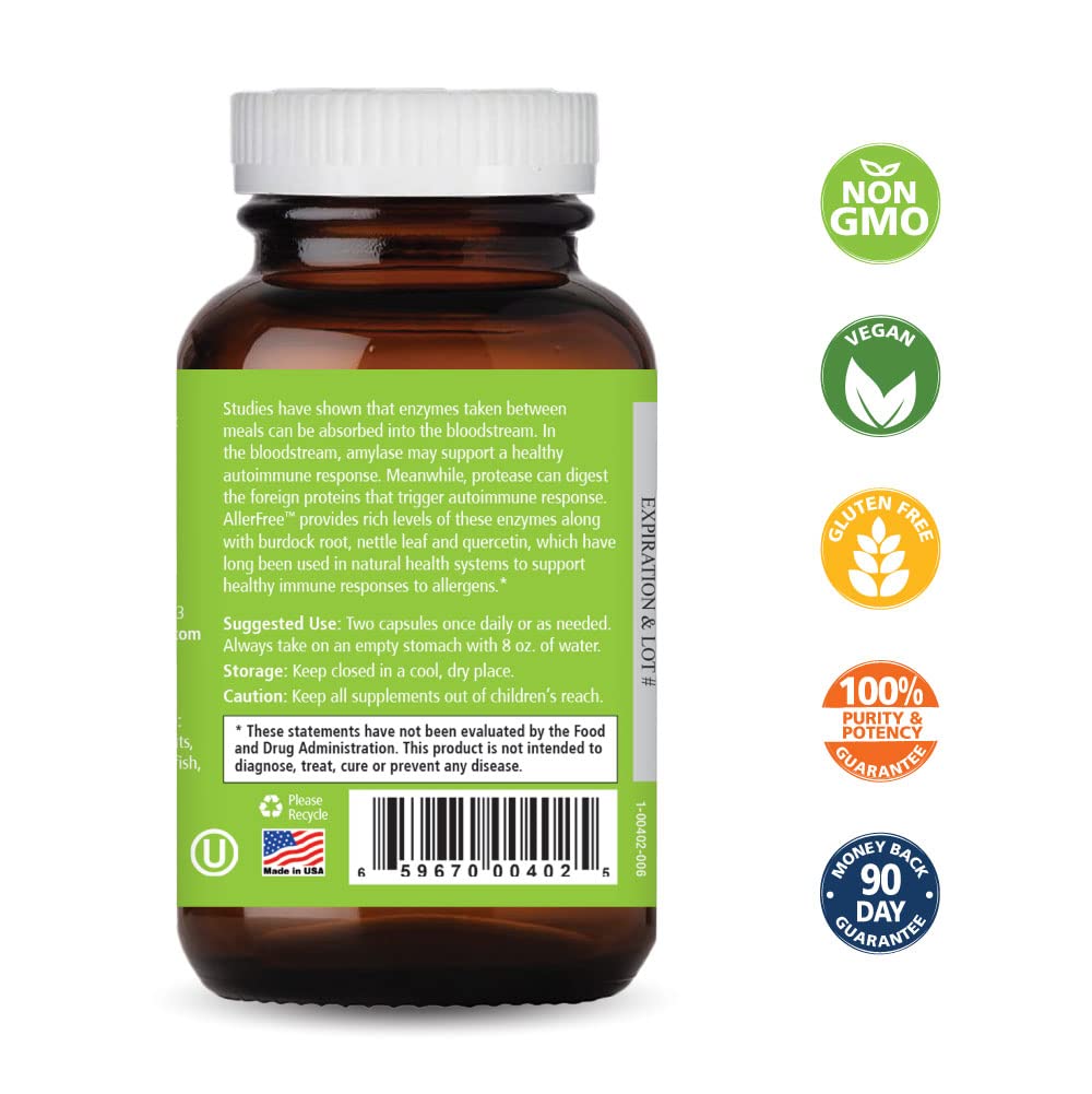 PURE ESSENCE LABS Multi-Enzyme Allergy Support side view