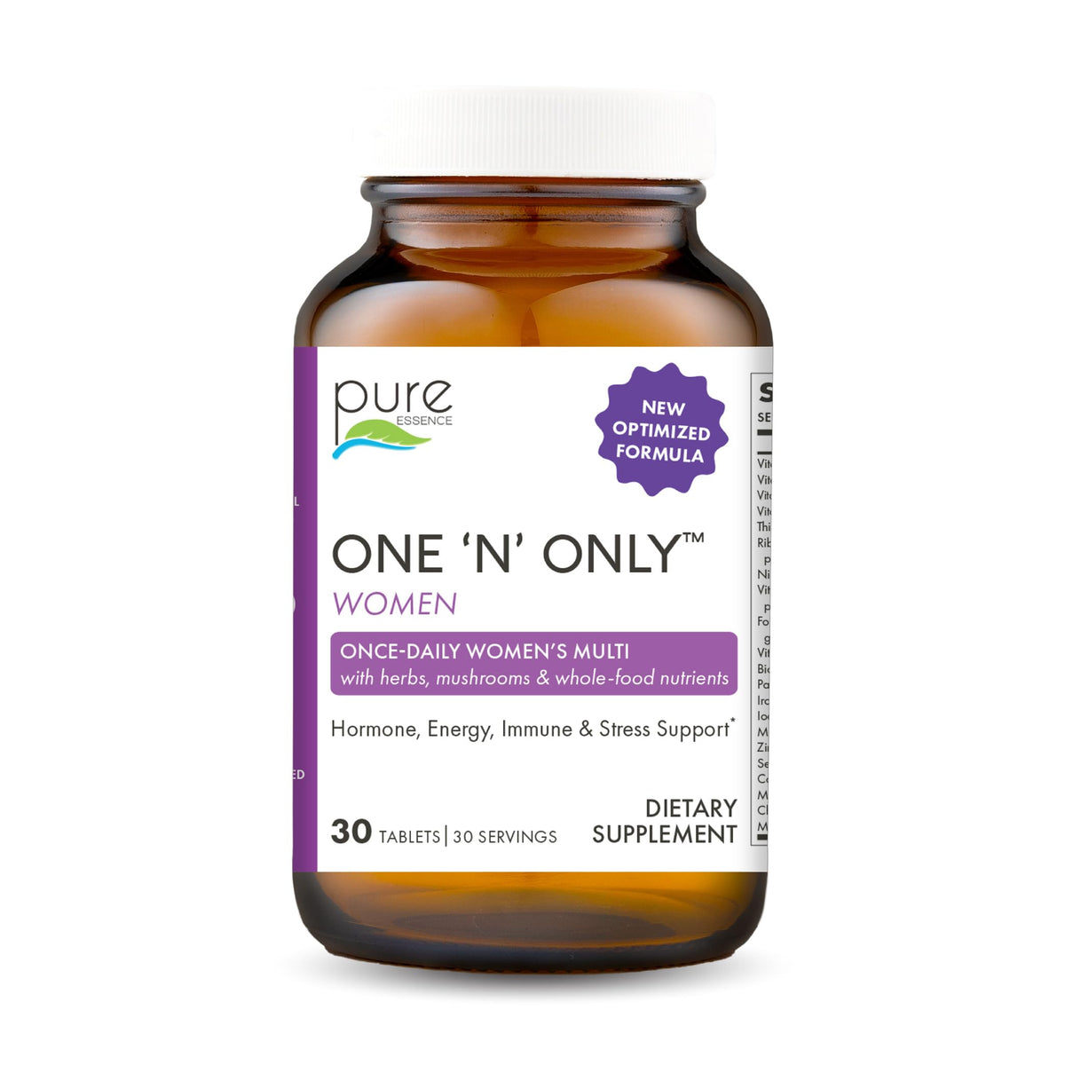PURE ESSENCE LABS Multivitamin Supplement for Women front view