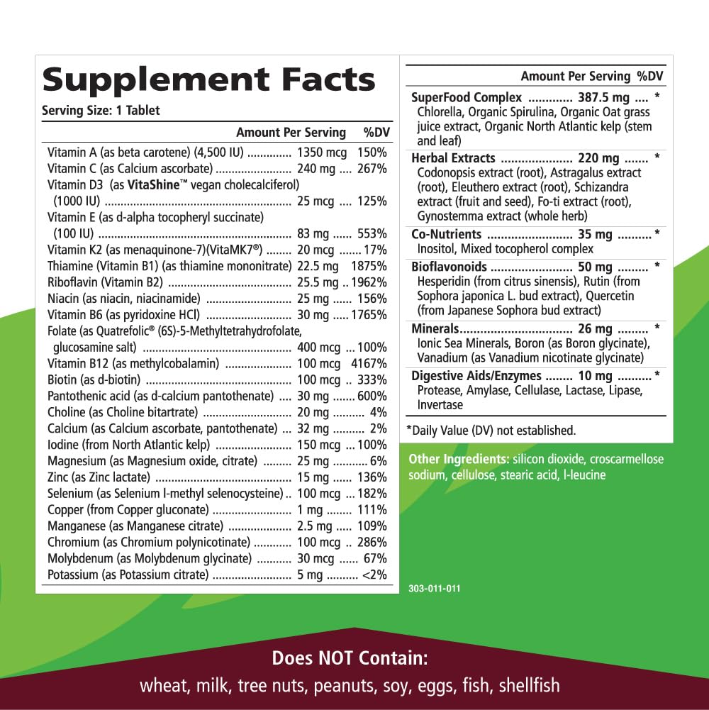 PURE ESSENCE LABS One n Only Superfood Multivitamin packaging