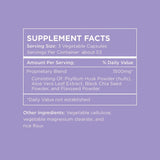 Pure for Men Stay Ready Fiber Capsules back view with ingredient list