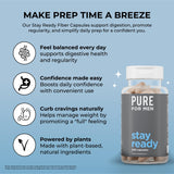 Pure for Men Stay Ready Fiber Capsules side view with label