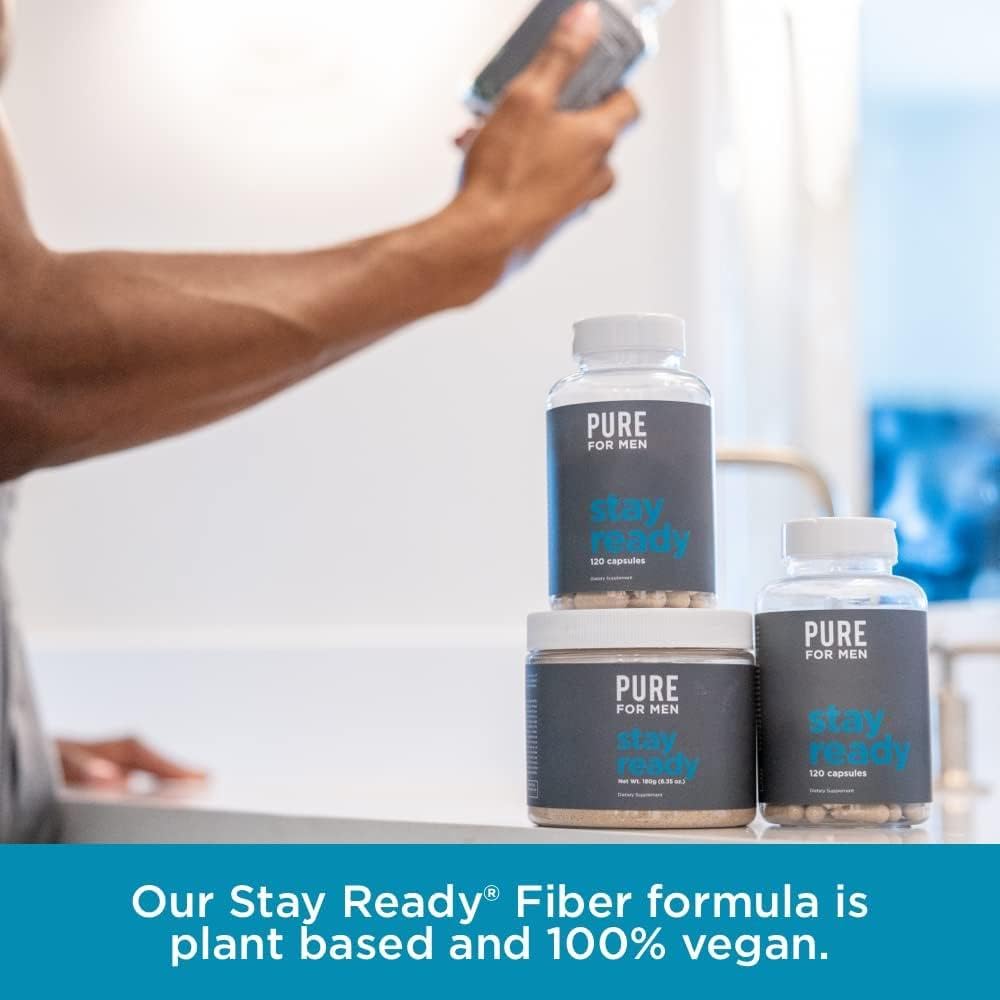 Pure for Men Stay Ready Fibre Capsules packaging