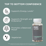 Pure for Men T-Support Supplement capsules close-up