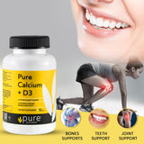 pure formulated Calcium Gummies with Vitamin D3 close-up of gummies