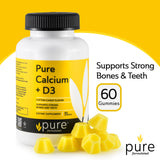 pure formulated Calcium Gummies with Vitamin D3 lifestyle scene
