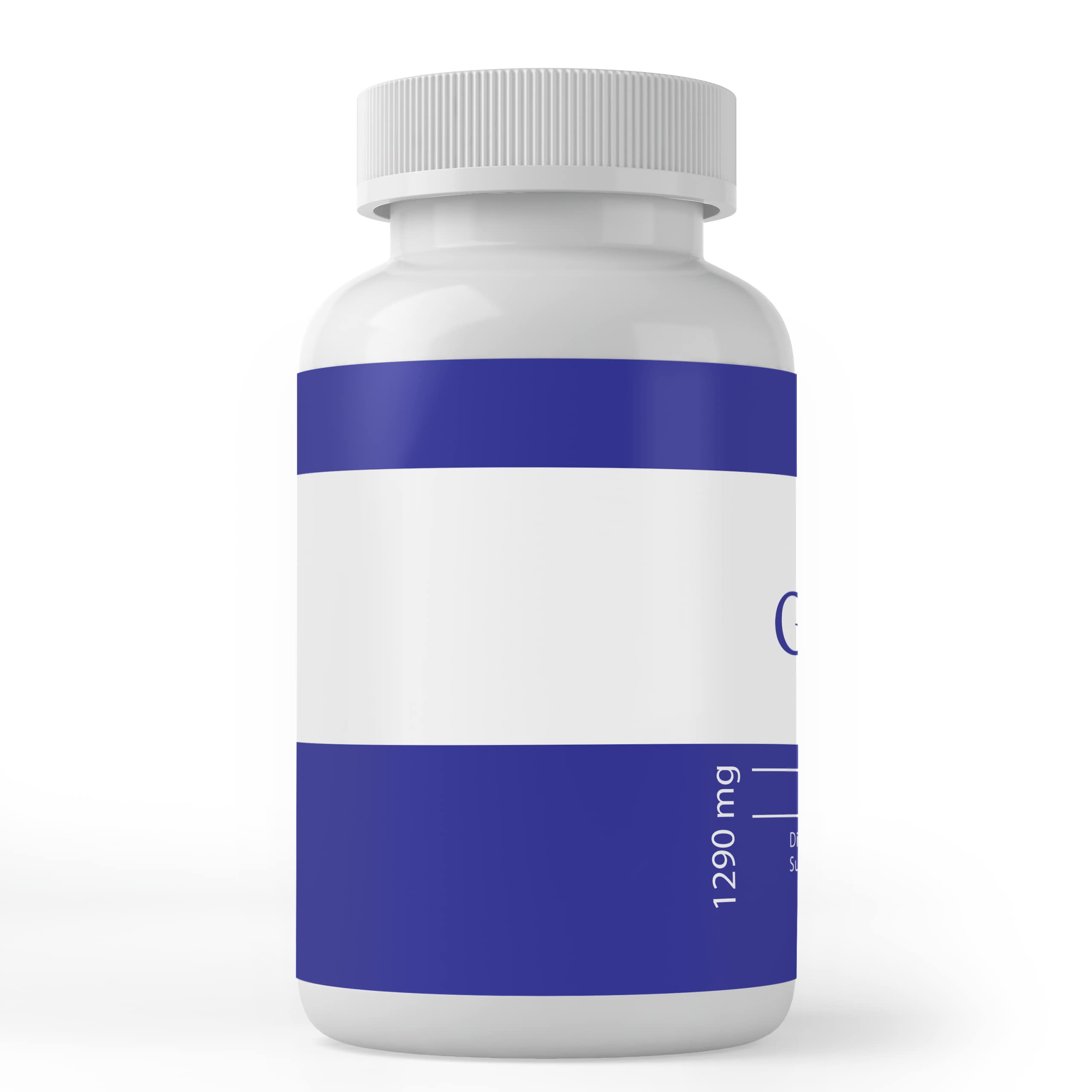 PURE Glycine Capsules bottle side view