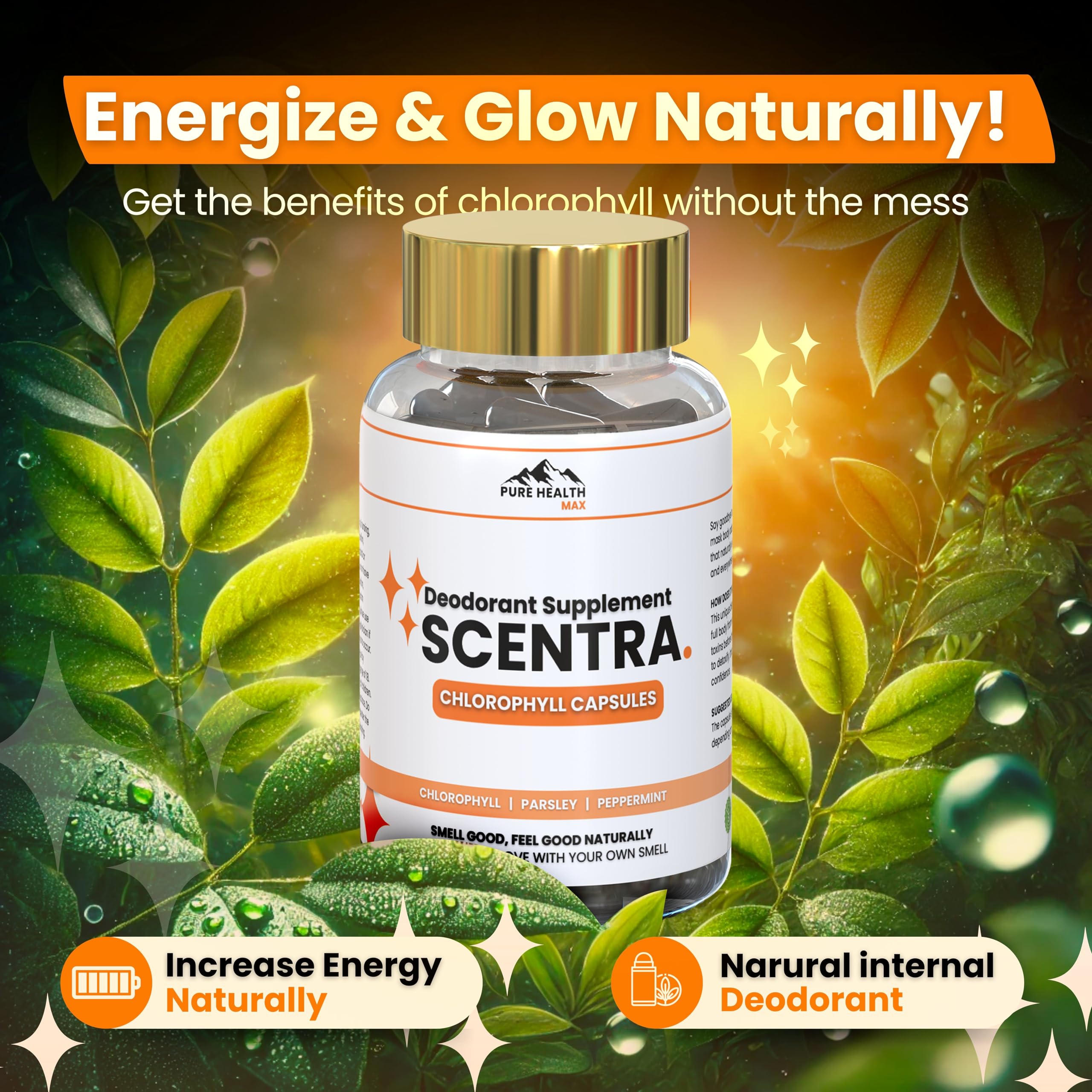 PURE HEALTH MAX Chlorophyll Supplement lifestyle scene
